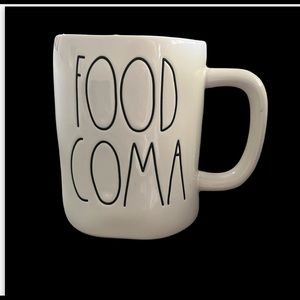 Rae Dunn Food Coma mug w/orange interior.No chip, scratches,stains FREE shipping
